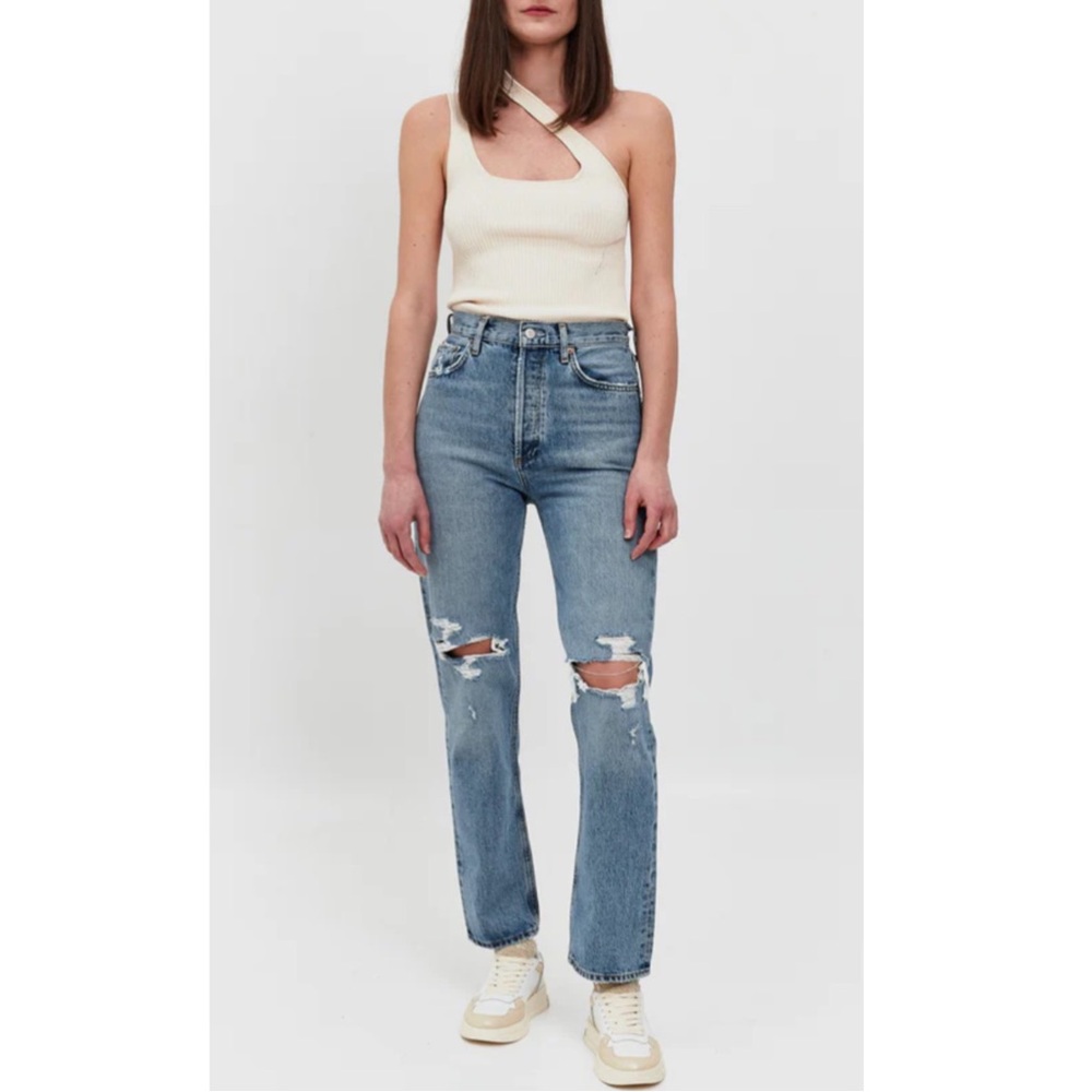 AGOLDE | 90's Pinch Waist Straight Leg Distressed Jeans, Size 25